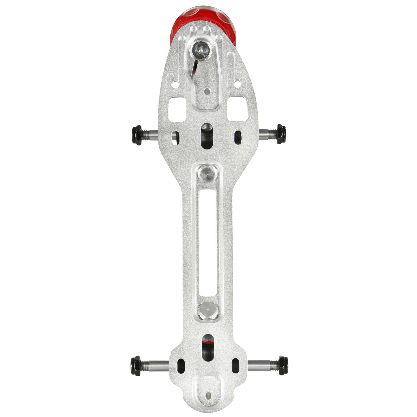 Chaya Ophira Standard 20° plate, top view, highlighting its sleek profile and mounting points for secure boot attachment.