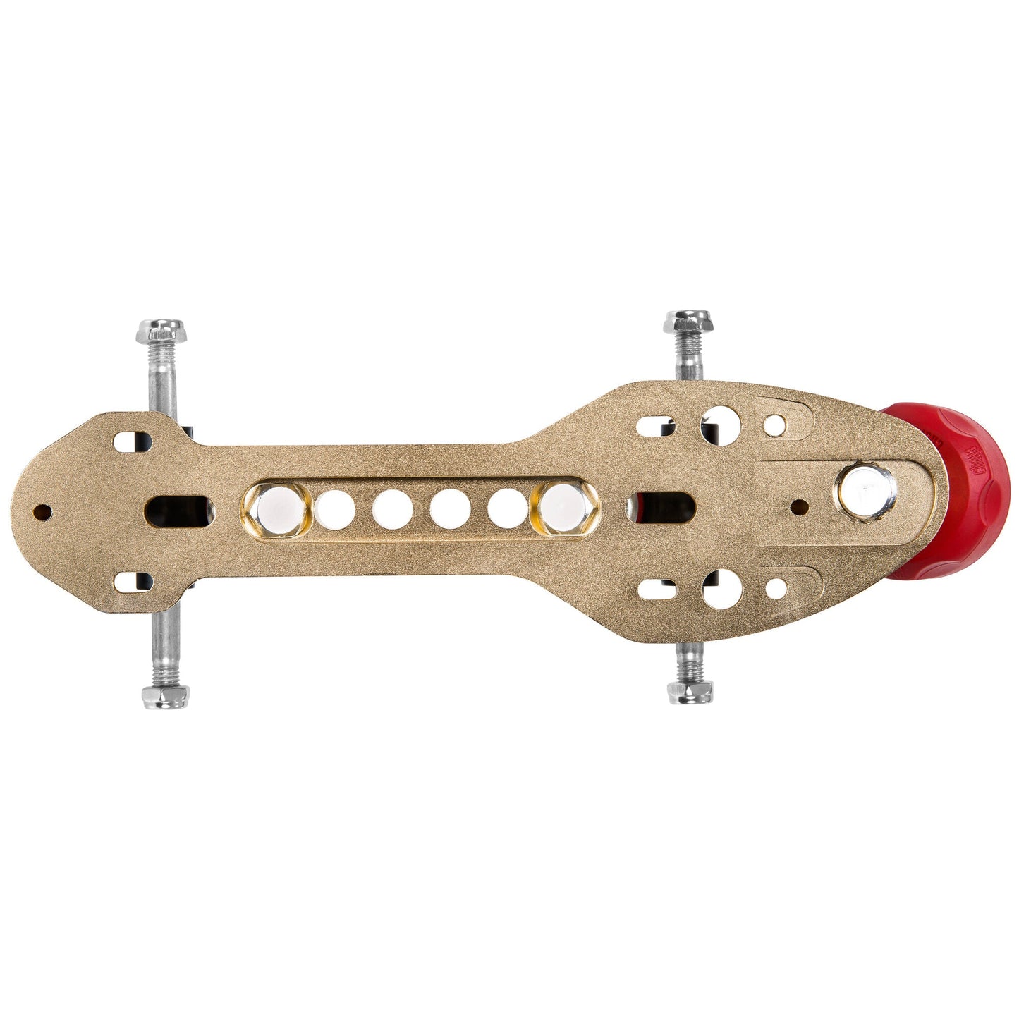 Chaya Zena Standard 20° plate from an overhead perspective, showcasing the precision mounting points and compact size.