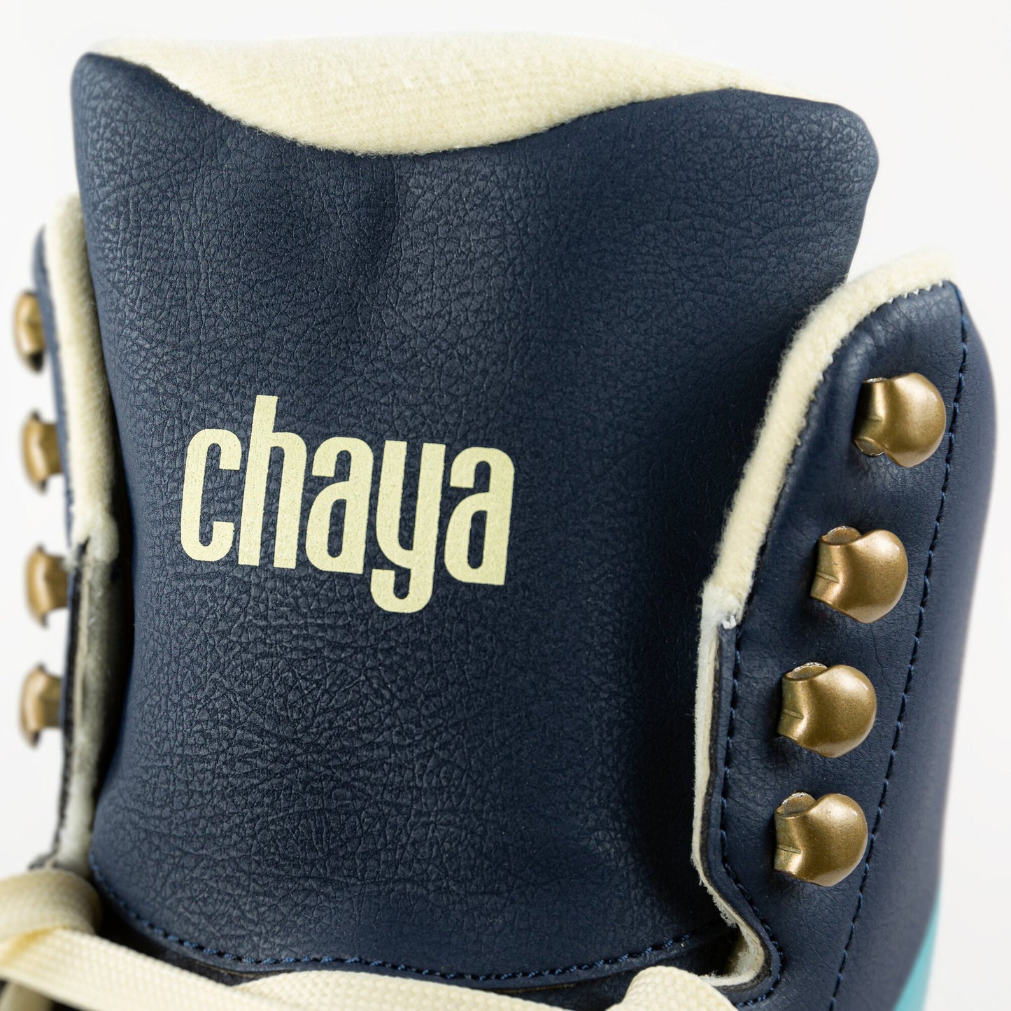 Close-up of the tongue on the Chaya Melrose Elite Love is Love skate, highlighting its supportive padding.
