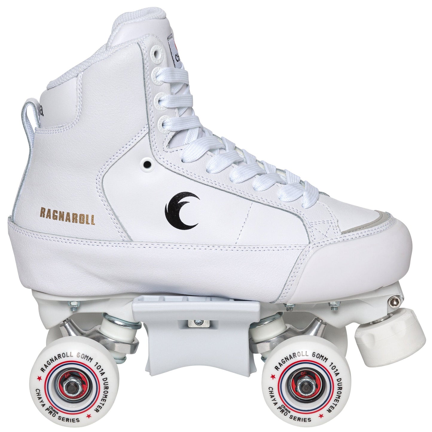 Side profile of a Chaya Ragnaroll wheel, highlighting its width and hub.