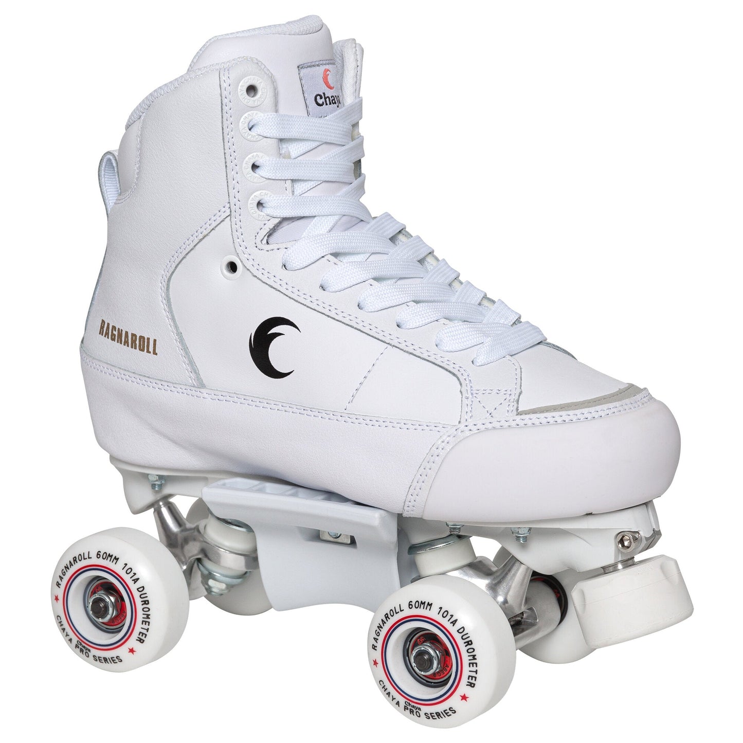 Angled presentation of a single Chaya Ragnaroll skate, capturing their dynamic shape.