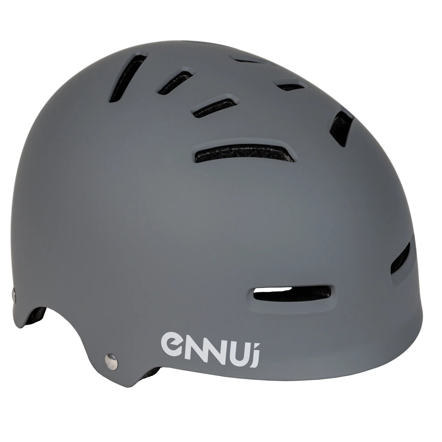 Main product image of the ENNUI ARMOUR Helmet, a premium multi-impact helmet designed for ultimate head protection in skateboarding, rollerblading, and action sports. Featuring a durable shell, comfortable padding, and excellent ventilation for riders