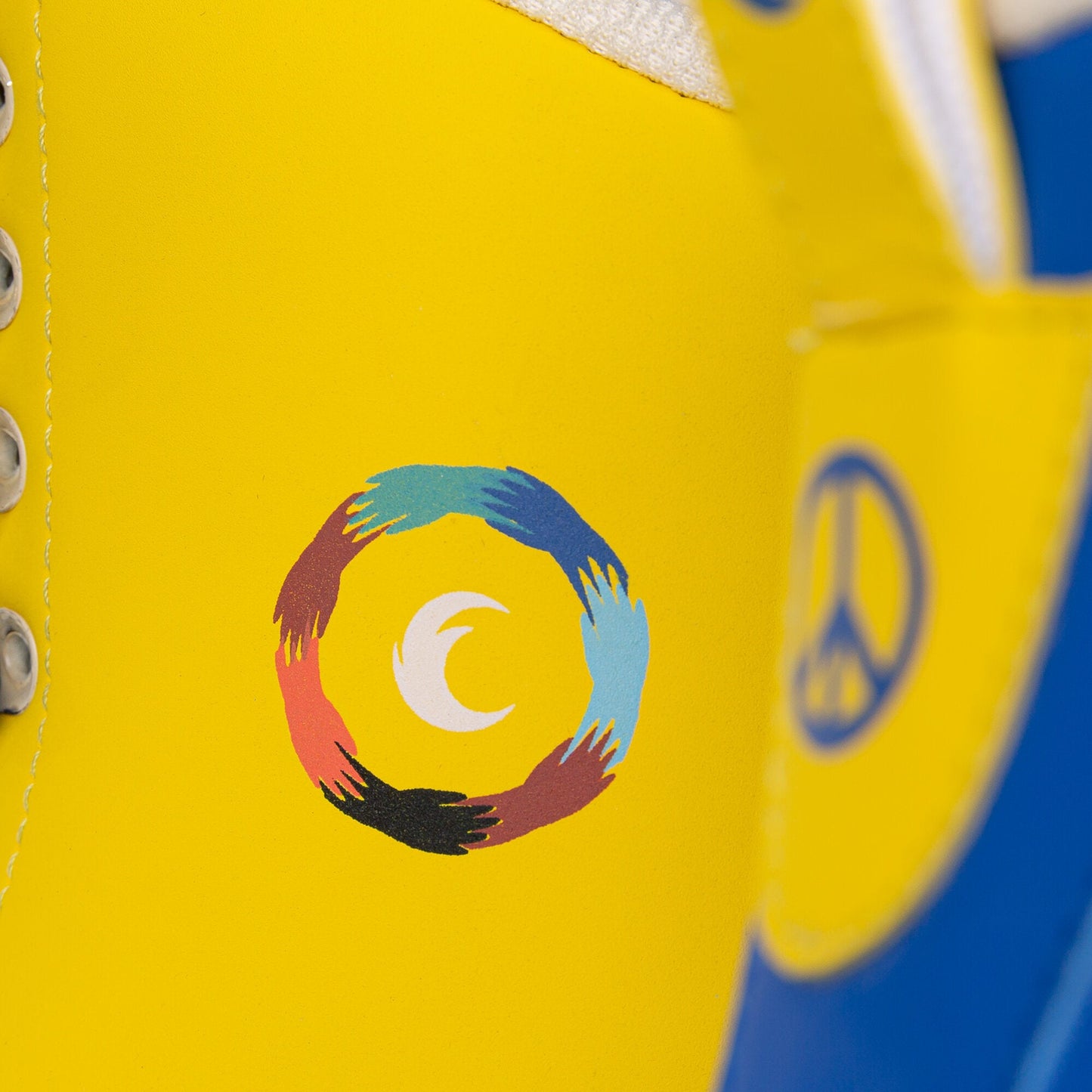 Chaya logo displayed alongside a peace message or symbol, representing harmony and unity.