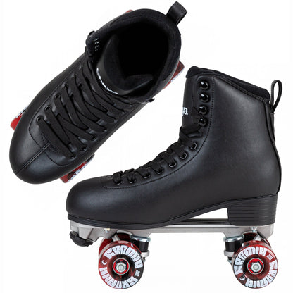Pair of Chaya Classic Dance roller skates, showcasing their sleek, timeless design ready for the dance floor.