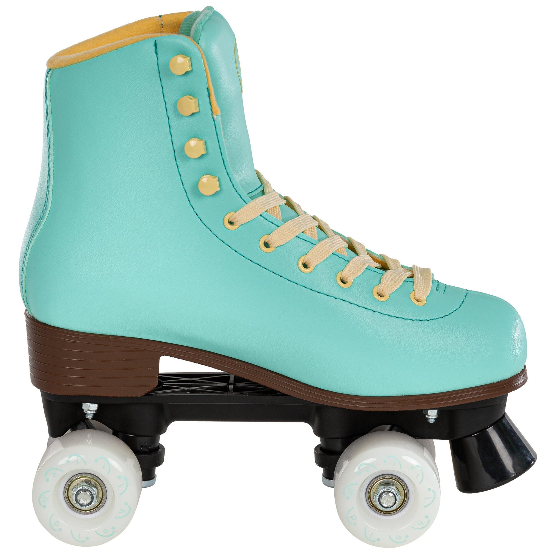 Playlife Sunset Skates (Lateral Aspect): Dynamic Color Scheme & Supportive Boot Design for Recreational Fun
