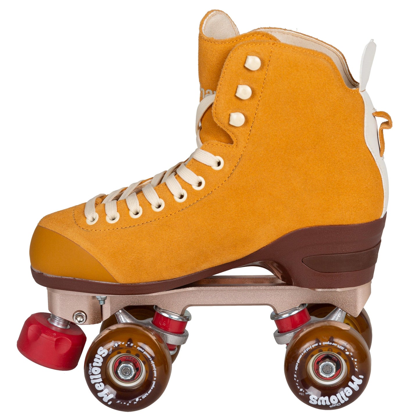 The Chaya Melrose Premium Maple Syrup quad skate, presented in profile