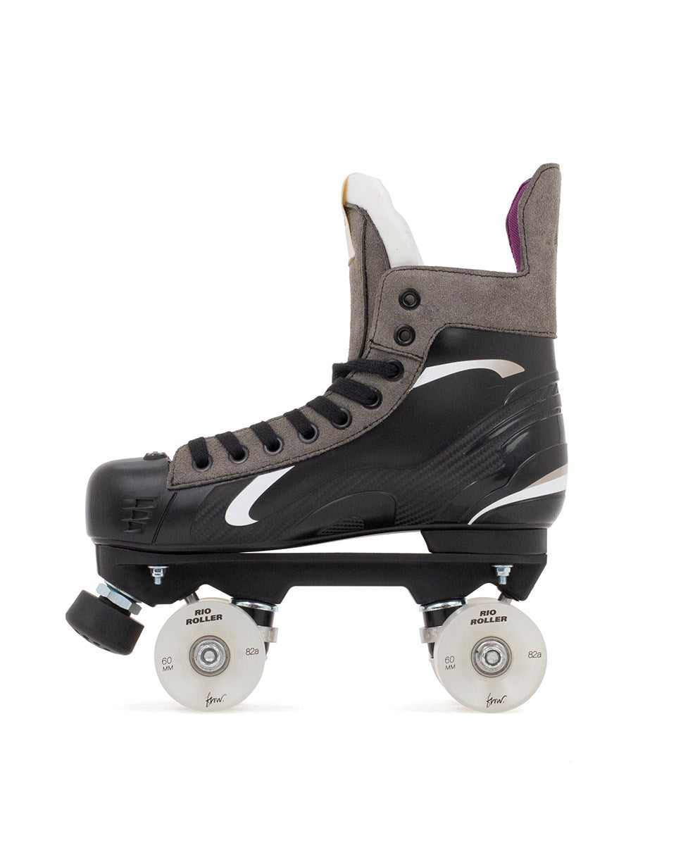 Rio Roller Flow Hockey Skate (Profile View): Aggressive Stance & Precision Blade for Optimal Agility