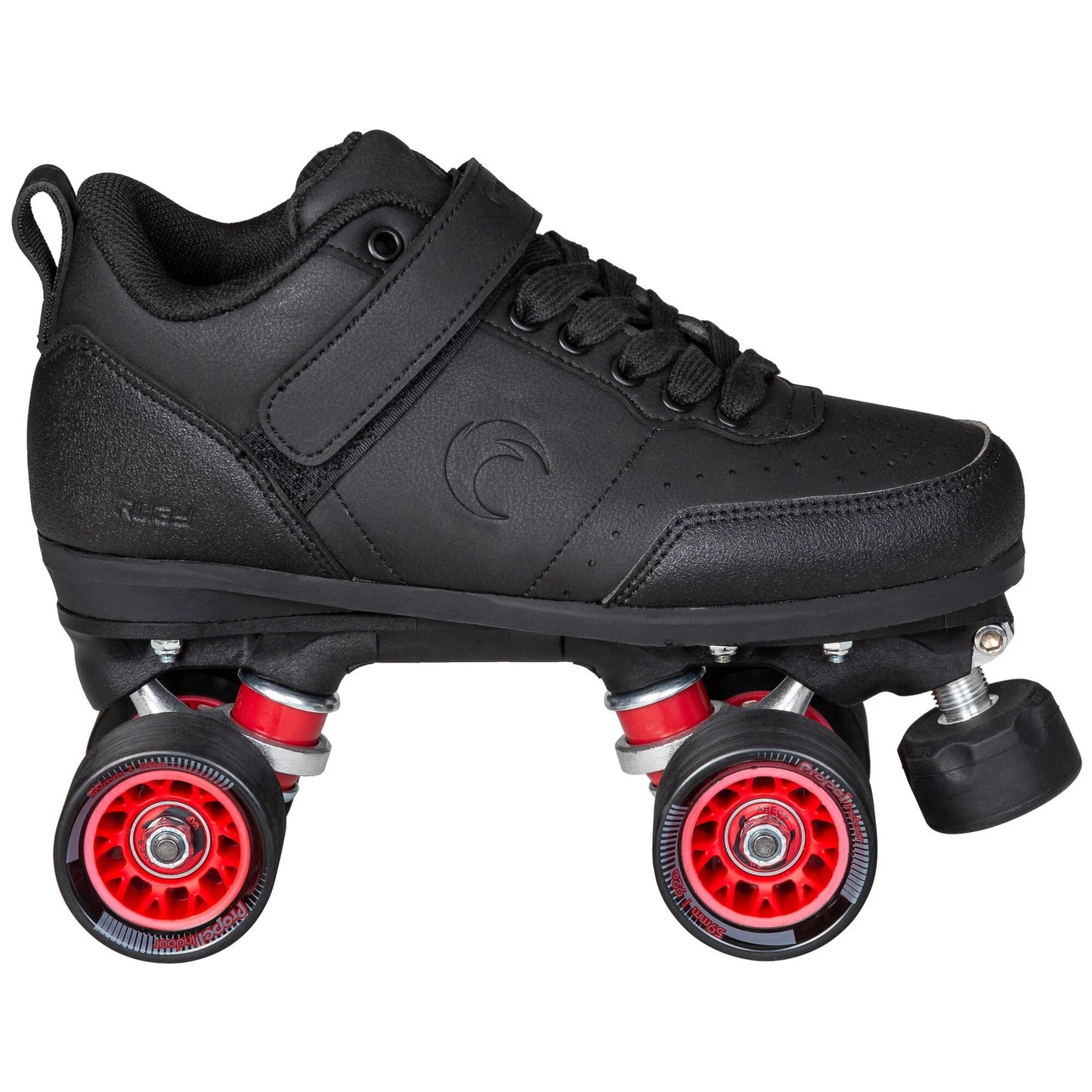 Side profile of a single Chaya Ruby skate on a white background, demonstrating the sleek, sporty design