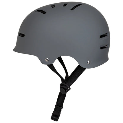 Side view of the ENNUI ARMOUR Helmet in [Color], illustrating its low-profile design and strategic ventilation ports for superior airflow. This action sports helmet provides robust side impact protection and a streamlined fit.