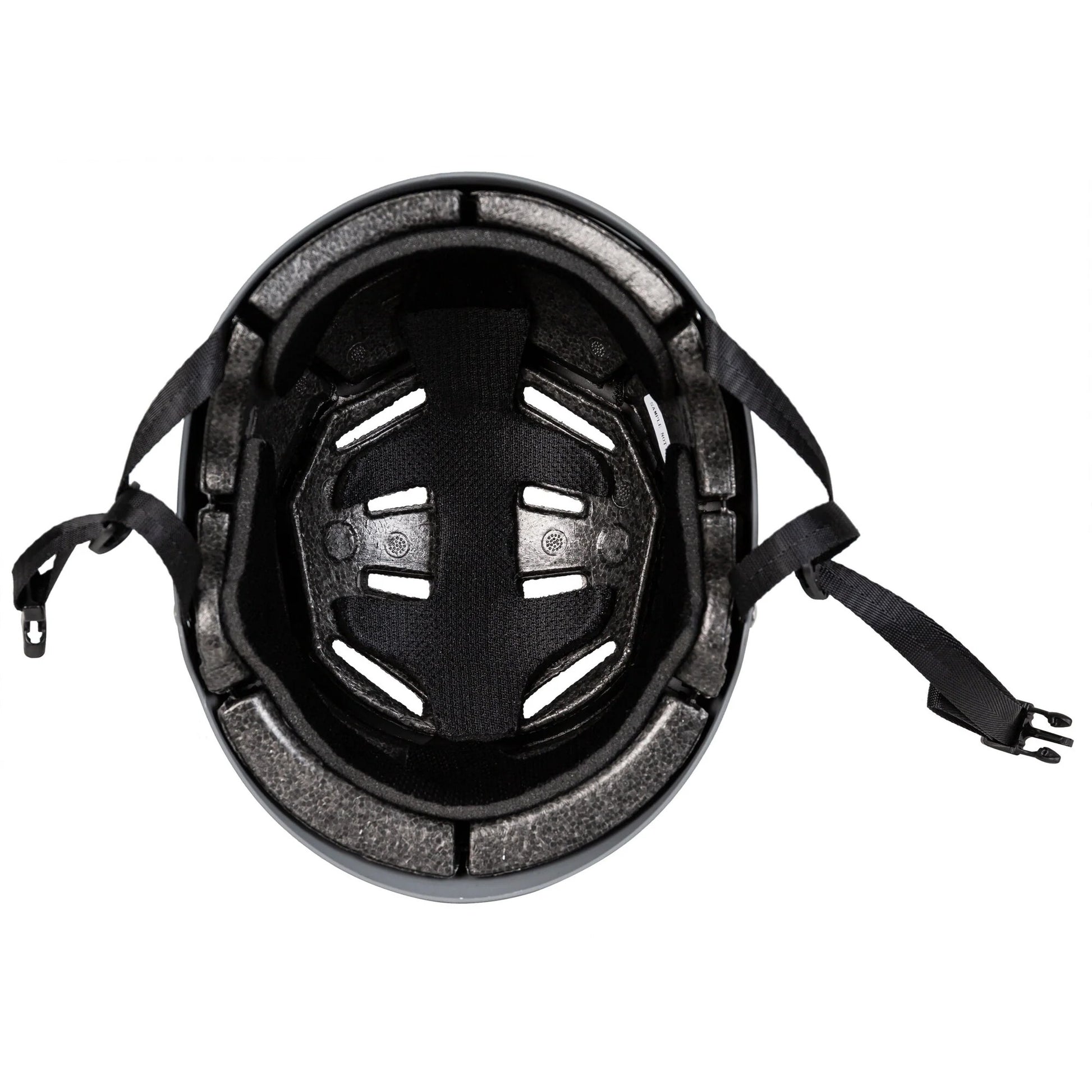 Interior view of the ENNUI ARMOUR Helmet, showing its plush, moisture-wicking padding and EPS liner for superior comfort and impact absorption. Advanced protective headwear.